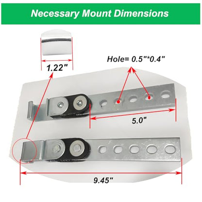 Exhaust Hanger Open End Heavy Duty 360° Swivel Universal Fit 4 Pack - size: 4 Pack