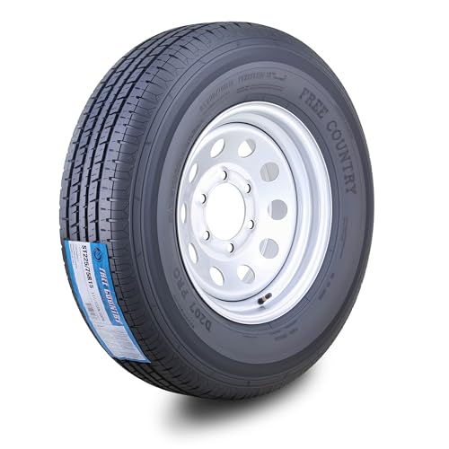 Free Country Trailer Tire Wheel ST225/75R15 10-Ply E 117N 6X5.5 Silver Mod - size: ST225/75R15