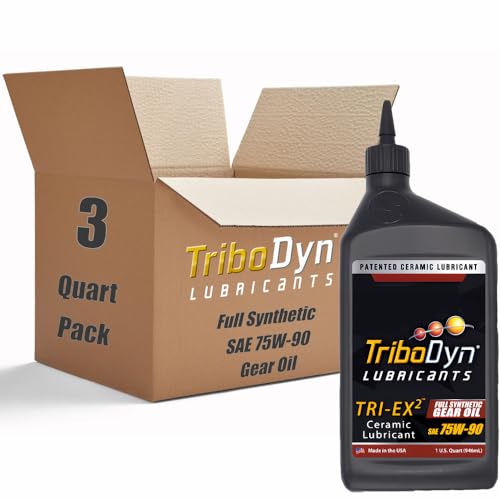 Tri-Ex2 Ceramic Full Synthetic 75W-90 Gear Oil - 3 Quart Box - color: 75W-90, size: 3 Quart Pack