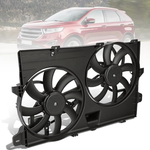 Engine Cooling Radiator Fan Assembly Fit for Ford Edge 2007-2014, Fit for Lincoln MKX 2007-2012, Reference Number 622030, 9T4Z8C607A - size: 622030, 9T4Z8C607A
