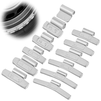 Fumete 108 Pcs Clip on Wheel Weights Assortment, 12 Sizes 5g-60g