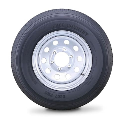 Free Country Trailer Tire Wheel ST225/75R15 10-Ply E 117N 6X5.5 Silver Mod - size: ST225/75R15