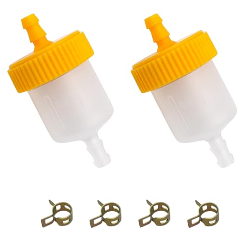 Strongthium 2 Pack 3/16" ID Inline Fuel Gas Filter - size: 3/16 2pcs