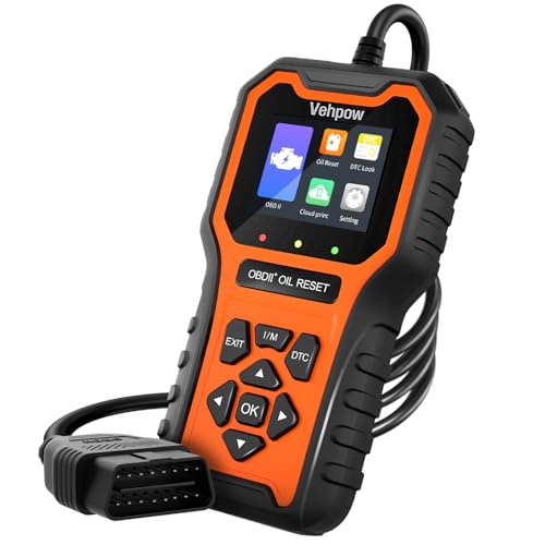 OBD2 Scanner, Code Reader OBDII Scan Tool for Check Engine Light/Oil Light Reset, Fast and Accurate Fault Diagnostic Scan Tool for Car 1996+, 2.8'' Color Screen - color: Orange