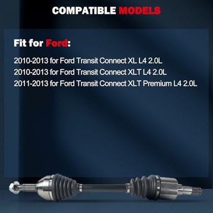 cciyu CV Axle Drive Shafts for Ford Transit Connect 2010-2013 - size: 17-9561