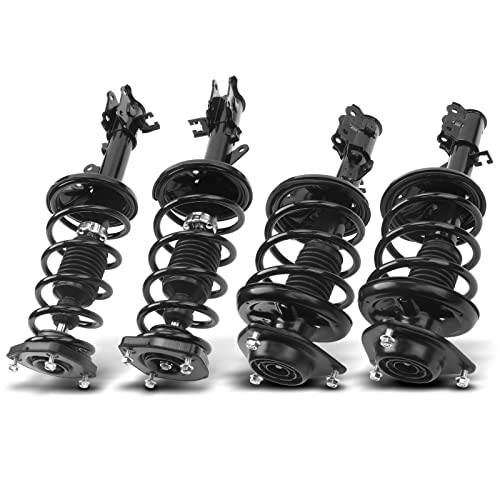 A-Premium Front and Rear Complete Strut Assemblies with Coil Springs - style: Front Strut + Rear Strut