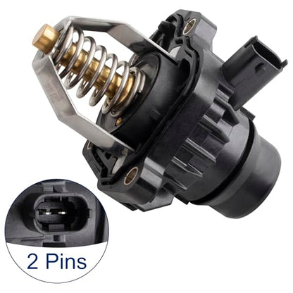 BOXI 902-2122 Engine Coolant Thermostat Housing Assembly Fits for Buick Cascada 2016 2017 2018 2019 L4 1.6L / Replaces 55492938 990-181