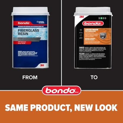 Bondo Fiberglass Resin, 00404, 0.9 Gallon Can
