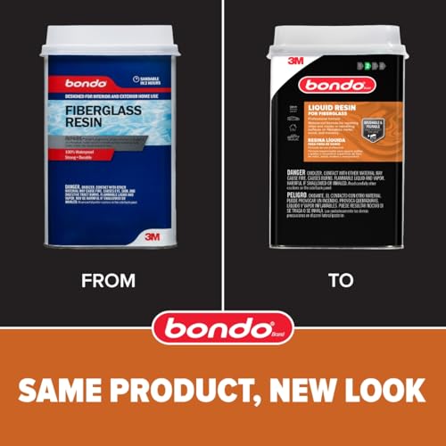 Bondo Fiberglass Resin, 00404, 0.9 Gallon Can