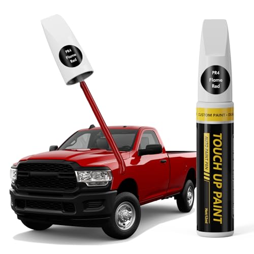 (Flame Red (PR4) Car Touch Up Paint for Dodge Ram - color: Flame Red (PR4) for 2025 RAM 1500/2024 RAM 1500/2023 RAM 1500/2025 RAM 2500/2024 RAM 2500/2025 RAM 3500