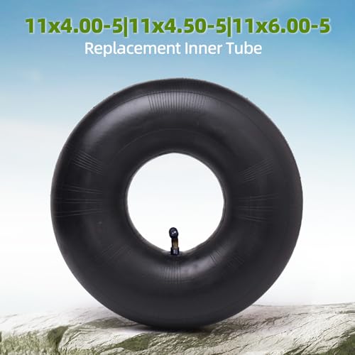 AR-PRO 11x4.00-5|11x4.50-5|11x6.00-5 Heavy Duty Replacement Inner Tube with TR-87 Bent Valve Stem (2-Pack) - for Wheelbarrows, Mowers, Hand Trucks and More - size: 11x4.00/4.50-5,TR-87