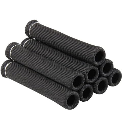 Spark Plug Wire Heat Shield Spark Plug Wire Heat Shield Sleeve Spark Plug Boot Protector Boots Wrap for SBC BBC 350 454 8PCS Plug Wire Covers - 2500F High Temp Protection（Black) - color: Black