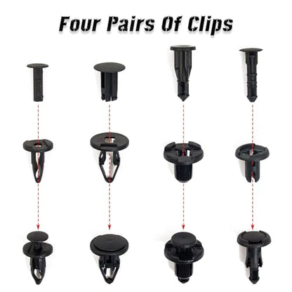 110 Pcs Tesla Clips Tesla Push Retainer Clips Tesla Model 3 Y X S Bumper & Fender Rivets for Tesla Body Interior and Exterior Retainer Fastener Clip - size: 110 Pcs For Tesla