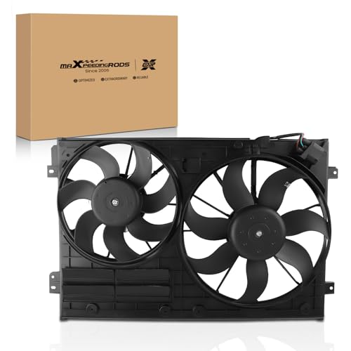 maXpeedingrods Engine Radiator Cooling Fan Assembly for Audi A3 Quattro TT Quattro for VW Beetle CC Eos Golf Jetta Passat 2005-2017 Replacement 1K0959455EA 1K0959455ES - size: 1K0959455EA