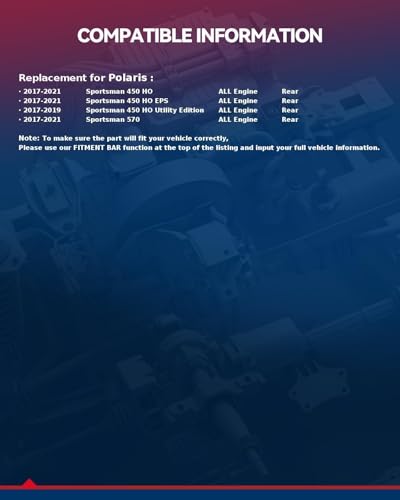 KAX 21.7in Rear CV Axle Shaft Assembly Fit For 2017-2021 Polaris Sportsman 450 HO EPS, 2015-2021 Polaris Sportsman 570 Touring EPS, 2015-2022 Polaris Sportsman 570 Touring, 2 PCS CV Axle - size: Rear 21.7in