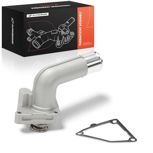 A-Premium Upgraded Aluminum Engine Coolant Thermostat Housing Assembly