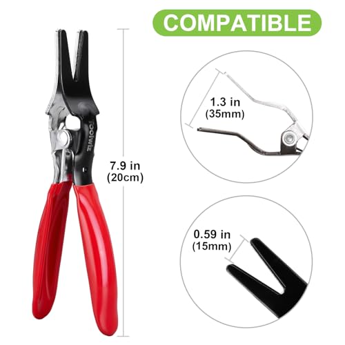 Toolwiz Automobile Hose Removal Pliers, Auto Fuel, and Vacuum Line Tube Hose Remover Pliers, Separator Tools Pipe Repairing Tool for Marine, Oil, Hosepipes Vehicle - style: 1 Pack