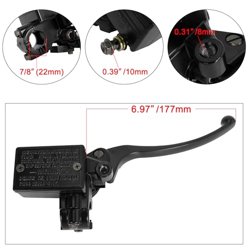 7/8"Brake Master Cylinder,Front Right Brake Lever For TRX250 TRX300 CX500