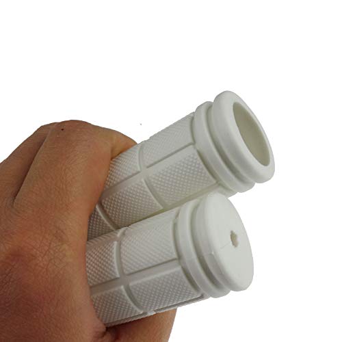 4 Pairs Bicycle Handle Bar Grips Mushroom Grips for BMX/MTB/Road Mountain Bikes - color: white