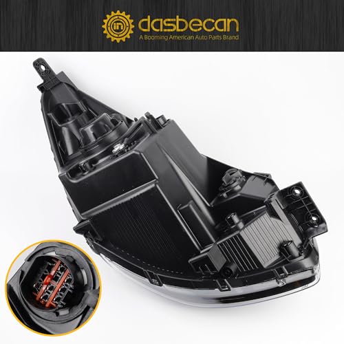 Dasbecan Left side Halogen Headlight Compatible With Kia Soul 2014-2019 - size: Left