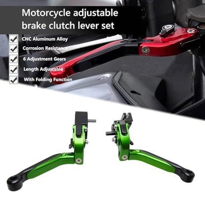 Brake Clutch Levers Replacement for ZX6R ZX6RR ZX636 2019-2025 - color: Green