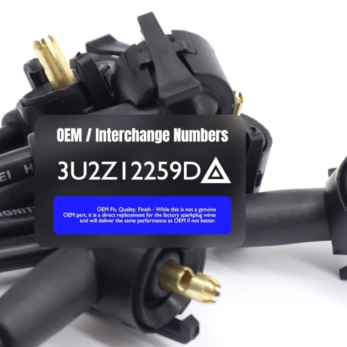 WR-6096 Ignition Spark Plug Wires Compatible with Ford Explorer - style: WR6096