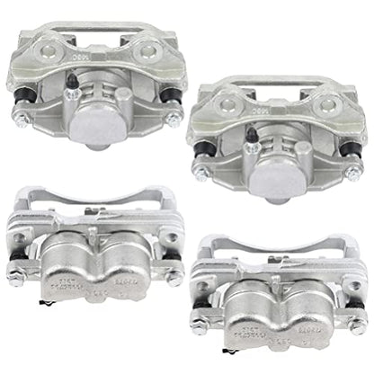 ECCPP Front & Rear 4pcs Disc Brake Calipers Assembly w/Bracket - size: Front & Rear[18-B4729 18-B4728 18-B4726 18-B4727]