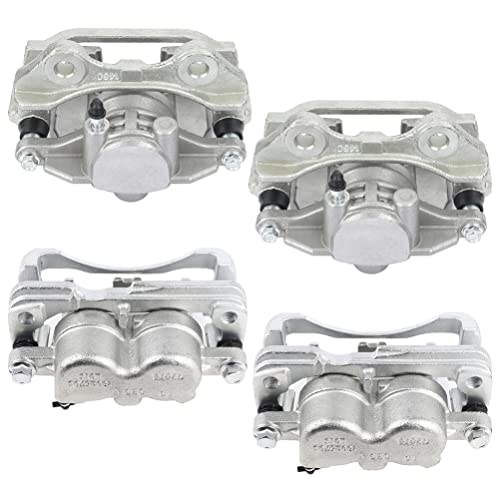 ECCPP Front & Rear 4pcs Disc Brake Calipers Assembly w/Bracket - size: Front & Rear[18-B4729 18-B4728 18-B4726 18-B4727]
