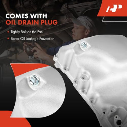 A-Premium Engine Oil Pan Sump with Drain Plug