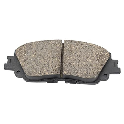 TRQ Front and Rear Brake Pad Set Ceramic Hardware - color: Ceramic, size: BFA82292