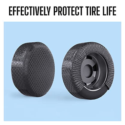 Autotech Park Protective Tire Covers 4 Pack for RVs, Trailers, Campers, SUVs, and Trucks. Oxford Material for Ultimate Protection in All Seasons. Durable Covers for Tires with 33-35 Inches Diameter - size: Tire Diameter 33"-35"
