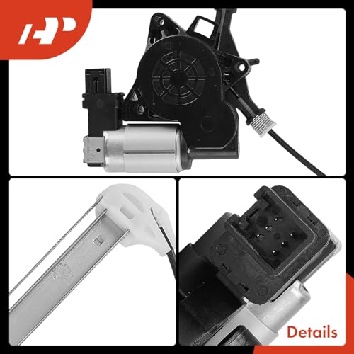 A-Premium Rear Driver Side Power Window Regulator with Motor (6-Pin) - style: Rear Driver (LH)
