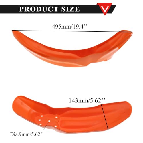 PRO BAT 7 PCs Plastic Fender Fairing Kit - color: Red&White Plastic Fender Kit