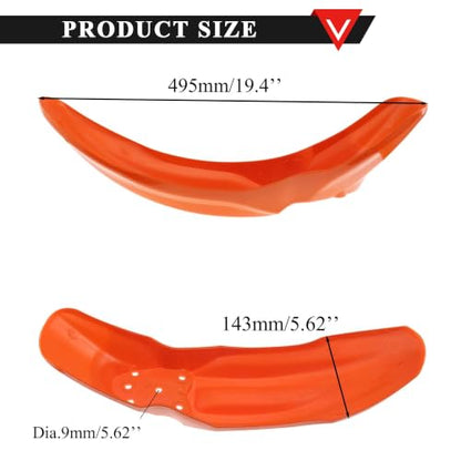 PRO BAT 7 PCs Plastic Fender Fairing Kit - color: Red&White Plastic Fender Kit