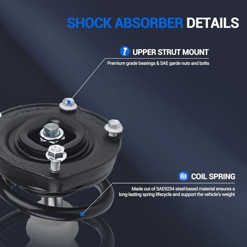 Autoround 171953 171954 Complete Struts Coil Spring Assembly Fits Toyota