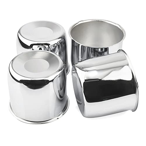 4Pcs 4.25" OD 4.11" H Push Through Trailer Wheel Center Cap for Rim - color: Chrome, size: 4.25" Hub 3.66" H