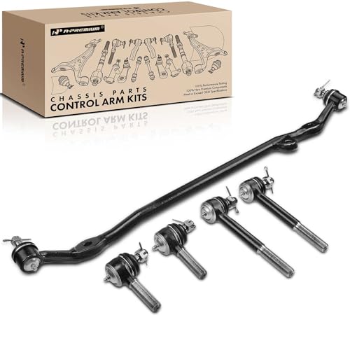 A-Premium 5Pcs Front Suspension Kit, Inner Outer Tie Rod End, Center Link,
