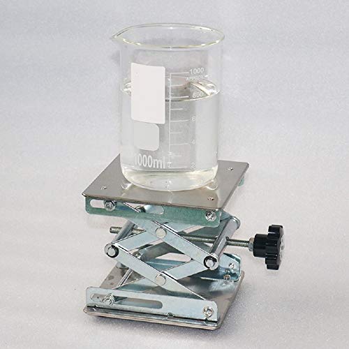 6" x 6" Stainless Steel Lab Jack Lift Stand Table Scissor Stand Platform - size: 6x6 Inch