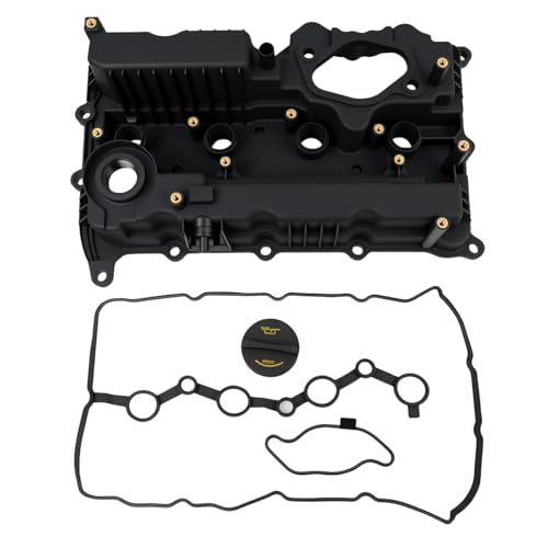 224002GGB0 Engine Valve Cover & Gaskets Compatible with 2015-2022 Hyundai Santa Fe Sport Sonata, Kia Optima Sorento Sportage 2.0L 2.4L, Includes Oil Filler Cap