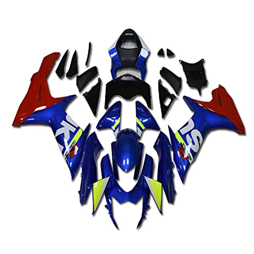 YTL Blue red Full Fairing Fit for Suzuki 2011-2026 GSXR 600/750 - color: 009 Blue red