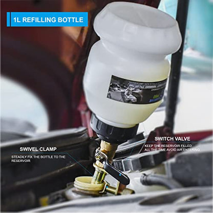 SMOTIVEPRO 2L Vacuum Brake Bleeder Kit Pneumatic Brake Fluid Extractor Pump - size: 2L Pneumatic Brake Bleeder Pump