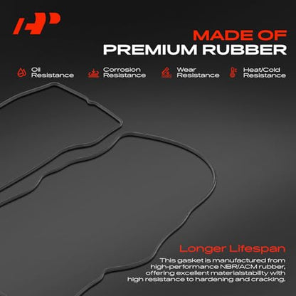 A-Premium Engine Valve Cover Gasket Set, for Oil or Gas Leak Repair