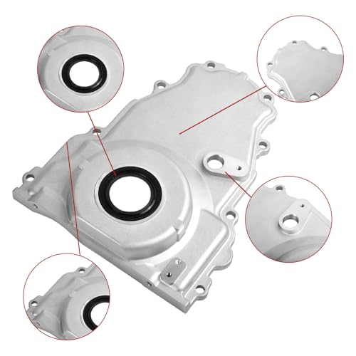 LS Front Timing Cover w/Crank Gasket% Bolts Set 12633906 12600326 - size: Gen 4 LS2 LS3 LSx 4.8L 5.3L 6.0L 6.2L