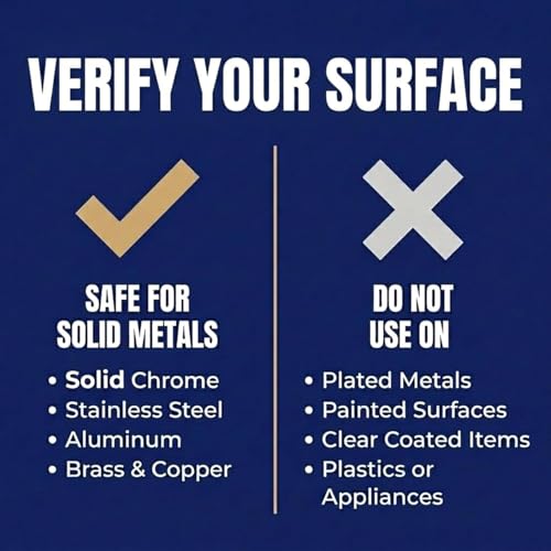 Flitz Metal Polish Paste - 5.29oz USA-Made Polish for Solid Chrome, Stainless Steel, & Aluminum - Non-Abrasive for Light Oxidation - Requires Manual Buffing - Not for Plated/Coated Surfaces (1 Pack) - size: 5.29 Ounce (Pack of 1)