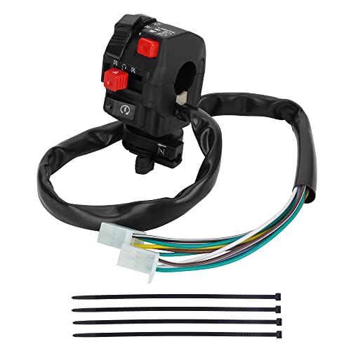 5 Function 10 Wires Left Starter Kill Light Choke Switch Assembly