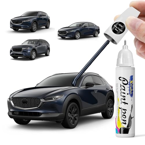 42M Deep Crystal Blue Touch Up Paint Compatible with Mazda - color: Deep Crystal Blue 42M