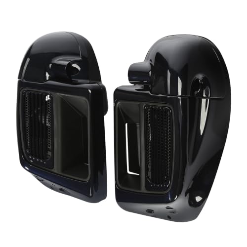 HR3 Midnight Blue Water-Cooled Vented Fairing Lowers Kit Compatible with 2019 Street Glide FLHX 2020 Road Glide Limited FLTRK (Replace for OEM) - color: Midnight Blue