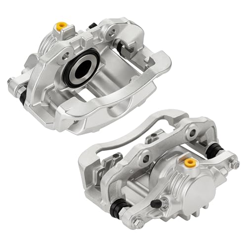Rear Disc Brake Caliper Assembly with Bracket fit for 1998-2005 Chevrolet & GMC, 1998-2000 Isuzu, 1998-2001 Oldsmobile, Rear Left and Right Caliper set with 2PC, 18-B4712 + 18-B4713