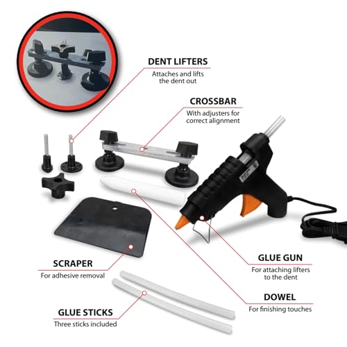 Performance Tool W1008 Paintless Automotive Crossbar Dent Puller Kit
