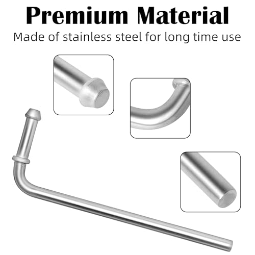 4Pcs Upgrade Exhaust Hanger Rod Stainless Steel 90° bend 7.5" Long ﻿